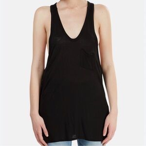 T By Alexander Wang Black Classic Pocket Tank Size Medium